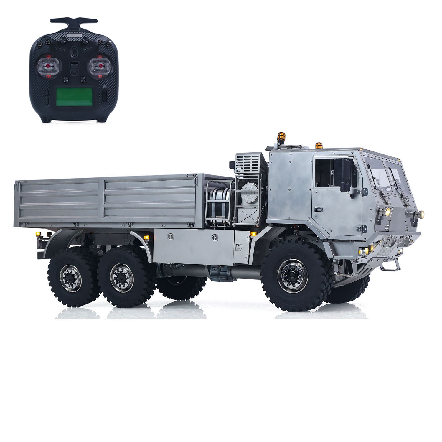 ScaleC 1/14 RC T815 TATRA 6X6 Metal Transport Truck, Side‑Front Profile, Show Cab, Non‑Hydraulic Cargo Bed And 6X6 Wheel Chassis Assembly