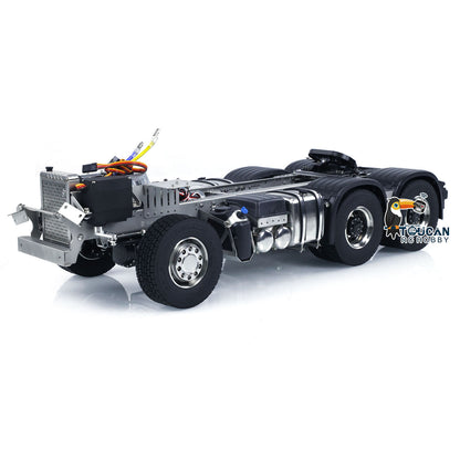 1/14 Mercedes AROCS RC articulated truck rear view heavy duty 6x6 chassis