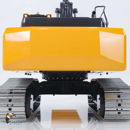 Super Frog E400 RC Excavator Rear View Counterweight and Engine Structure Detail
