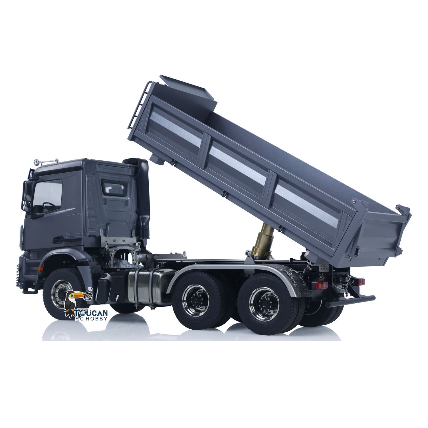 TH-X 1/14 6x6 RC Dump Truck with 6x6 and 6x4 Drive Modes