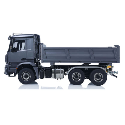 TH-X 1/14 6x6 RC Dump Truck Side View with Three-Speed Transmission
