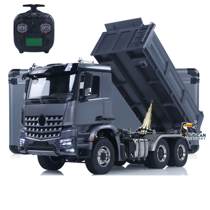 TH-X 1/14 6x6 RC Dump Truck with Three-Way Tipping Function