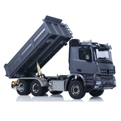 TH-X 1/14 6x6 RC Tipper Truck with Raised Dump Bed for Three-Way Unloading