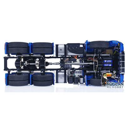 TOUCAN 1/14 6x6 metal RC tractor truck chassis frame detail