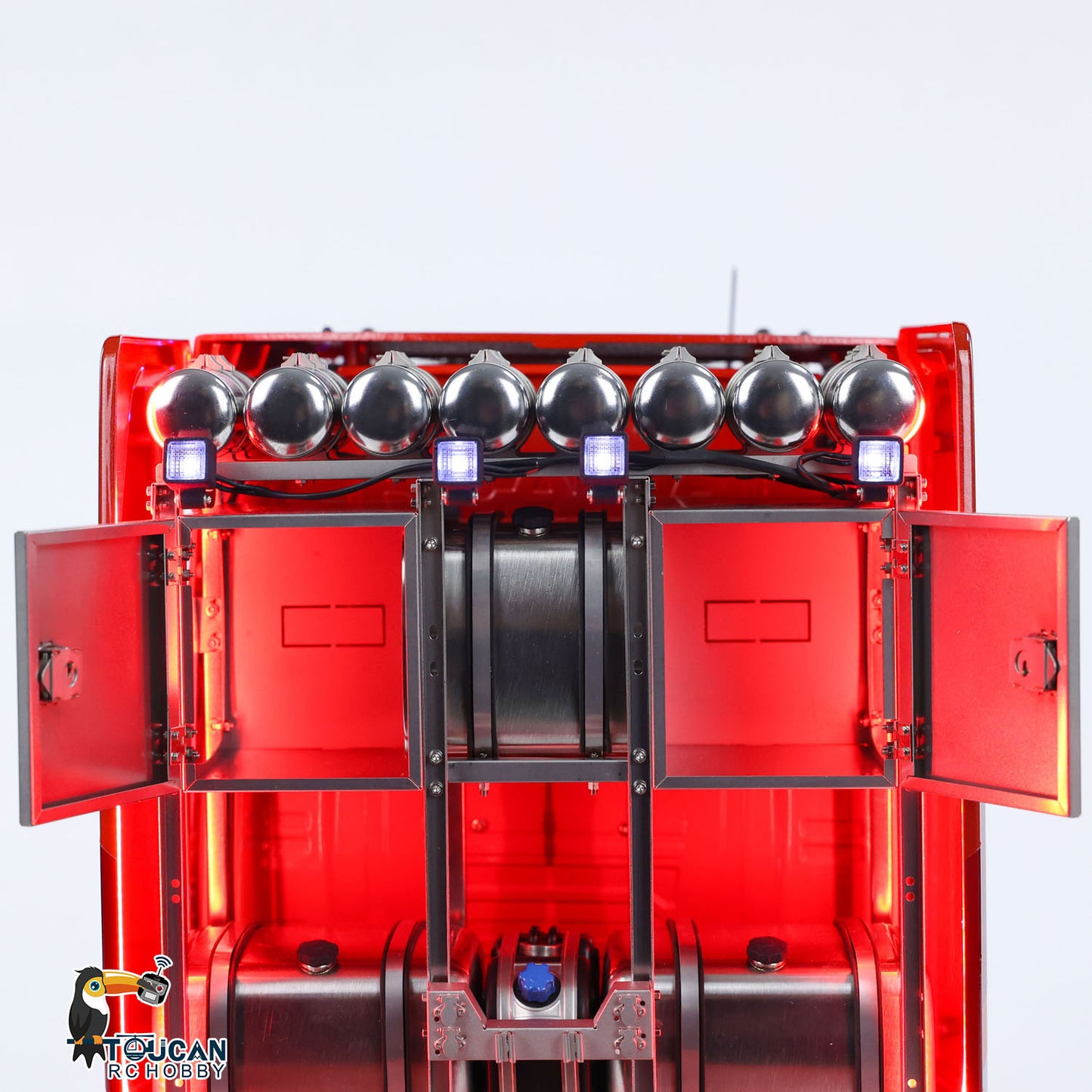 Toucan 1/14 770S 8x8 metal chassis RC tractor truck equipment rack detail