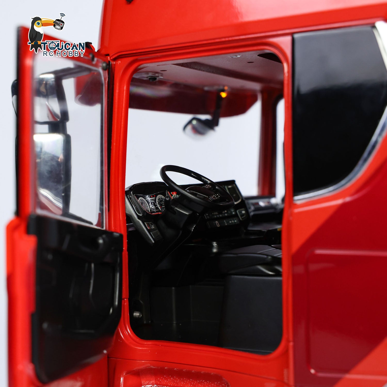 Toucan 1/14 770S 8x8 metal chassis RC tractor truck openable cab door
