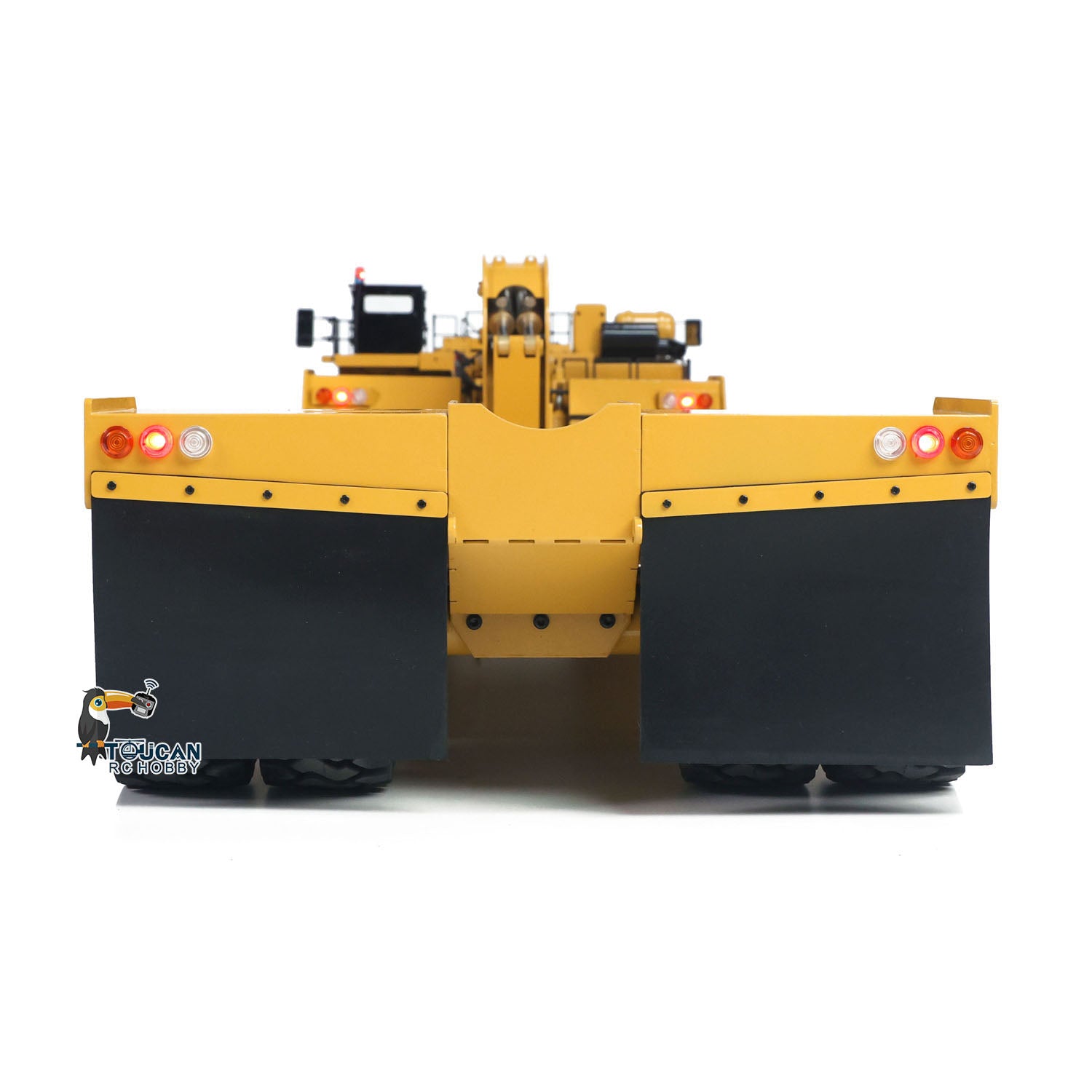 TOUCAN 1/20 RC 739D‑Extended Mining Gooseneck Trailer, Tractor Rear Cab Facade, Marker Lights And Heavy‑Duty Rubber Fender Components