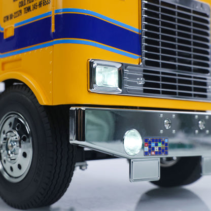 TOUCAN 56304 1/14 6X4 RC Tractor Truck Roof Close-Up, Roof Warning Lights, Sun Visor & Chrome Trim Detail, Full Functional Lighting System