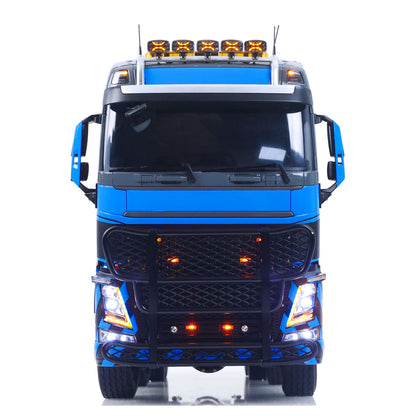 TOUCAN 56360 1/14 RC 8X8 Tractor Truck Straight Front View, Illuminated Headlights, Front Bumper Guard & Contour Lights