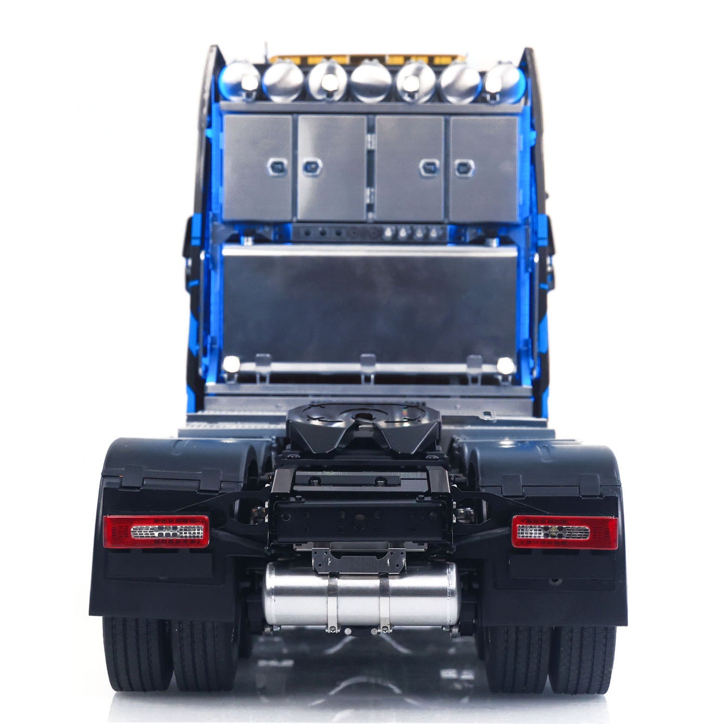 TOUCAN 56360 1/14 RC 8X8 Tractor Truck Straight Rear View, Rear Equipment Rack, Tail Light Assembly & Metal Chassis Frame