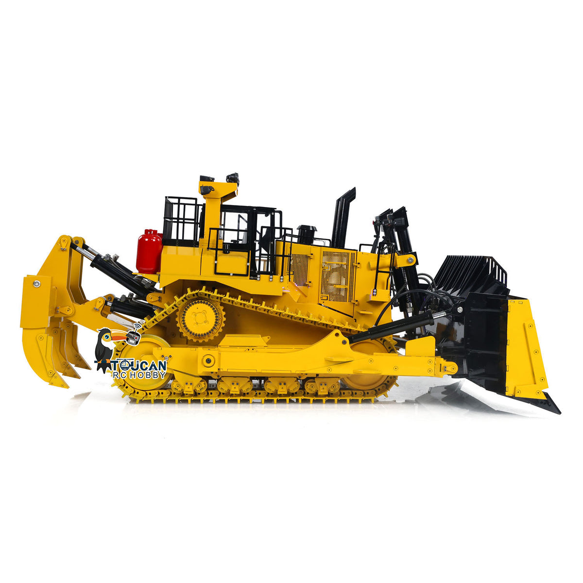 TOUCAN BSM D11T 1/14 Hydraulic Bulldozer Two Color Version Comparison, Yellow Black & White Red Color Options Available