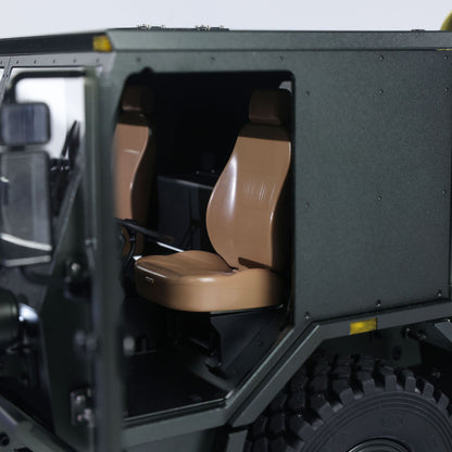 TOUCAN CUB3 1/18 8X8 RC Military Truck Cabin Side View, Open Door With Detailed Interior Seats, Full Proportional Interior Design