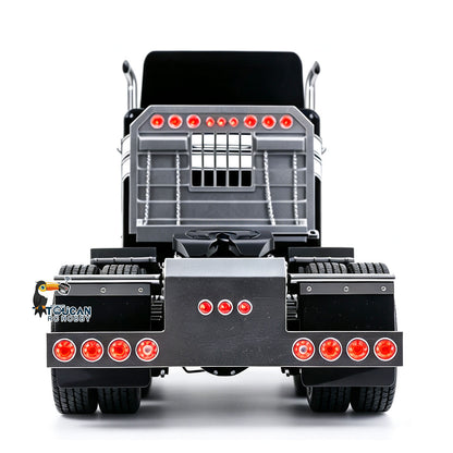 TOUCAN 1/14 RC 8X6 GrandHauler RC Tractor Truck Straight Rear View, Taillight Group, Metal Fender, Equipment Rack Decoration Parts, No Antenna
