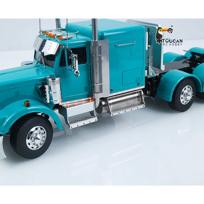 TOUCAN GrandHauler 1/14 RC 8X6 Tractor Truck Rear Equipment Compartment Open View, Internal Battery & Wiring Assembly Detail