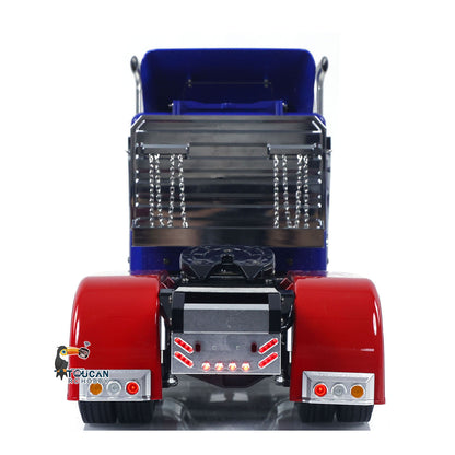 TOUCAN GrandHauler 56344 1/14 RC 6X4 Tractor Truck Straight Rear View, Tail Light Assembly & Rear Bumper Structure