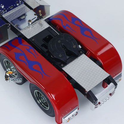 TOUCAN GrandHauler 56344 1/14 RC 6X4 Tractor Truck Rear Close-Up, Fifth Wheel Coupler & Rear Fender Structure Detail