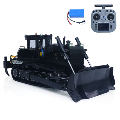 TOUCAN GZJC 1/12 Hydraulic Bulldozer D155AX Full Black Version, With Remote Controller & Battery, 7-Channel Metal Directional Control Valve