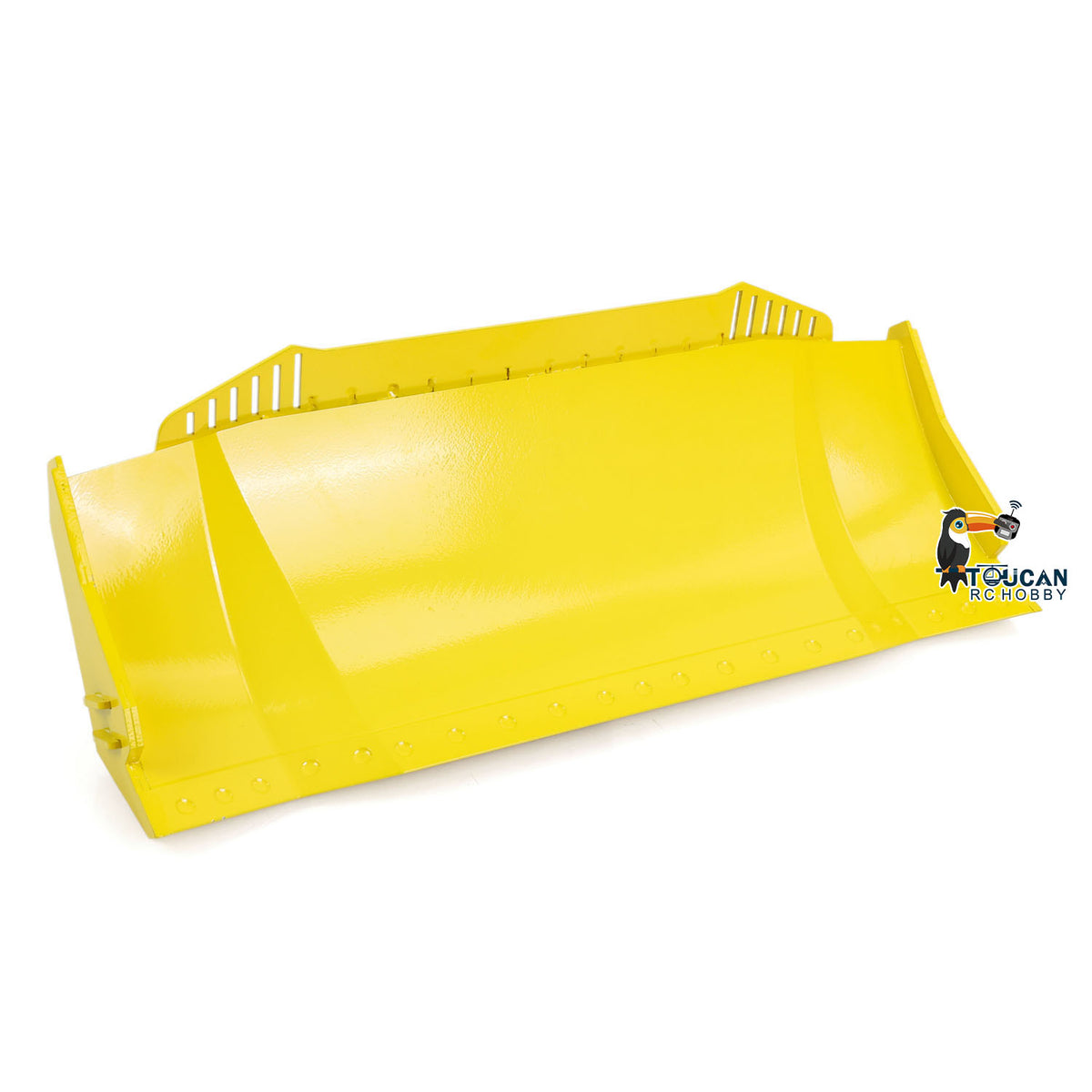 TOUCAN GZJC 1/12 Hydraulic Bulldozer D155AX Large Yellow Blade Upgrade Kit, Metal Large Capacity Dozer Blade Accessory