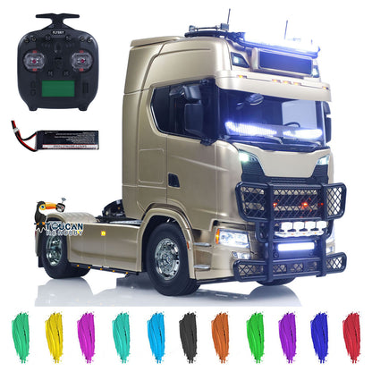 TOUCAN Modified TAMIYA Chassis 56379 1/14 4x2 RC Tractor Truck, ST8 Remote, Battery and Custom‑Available Color