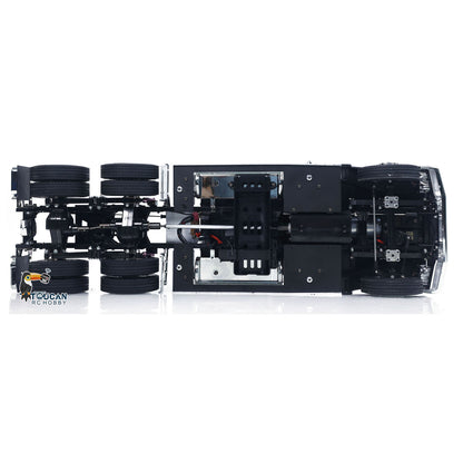 TOUCAN 1/14 RC 56314 6X4 Black Knight RC Tractor Truck Overhead Chassis Shot, Show Frame Structure, Electronic Compartment And Wheel Group Overall Layout