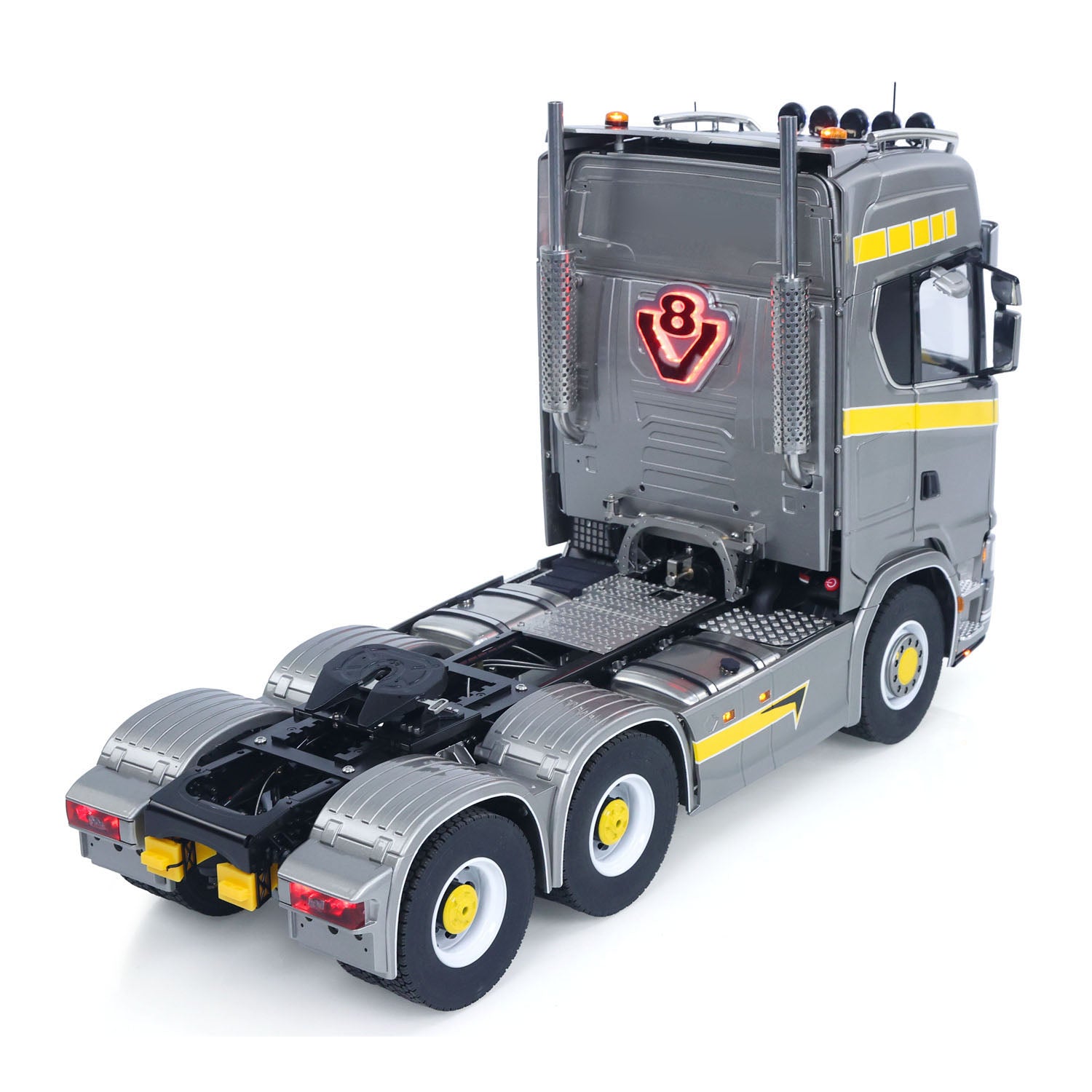 TOUCAN 1/14 RC Semi Truck 770S with ST8 Radio 7.4V Battery RTR Kit Display