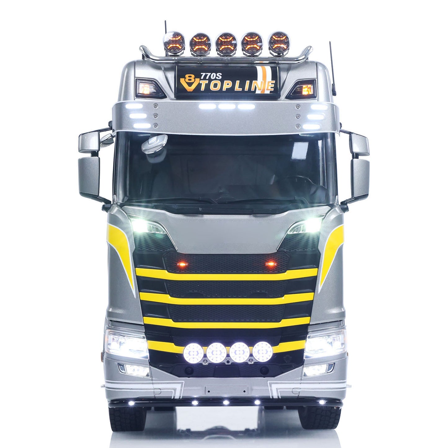 TOUCAN SC 770S RC Tractor Truck Front View Heavy Duty 6x6 Metal Structure Detail