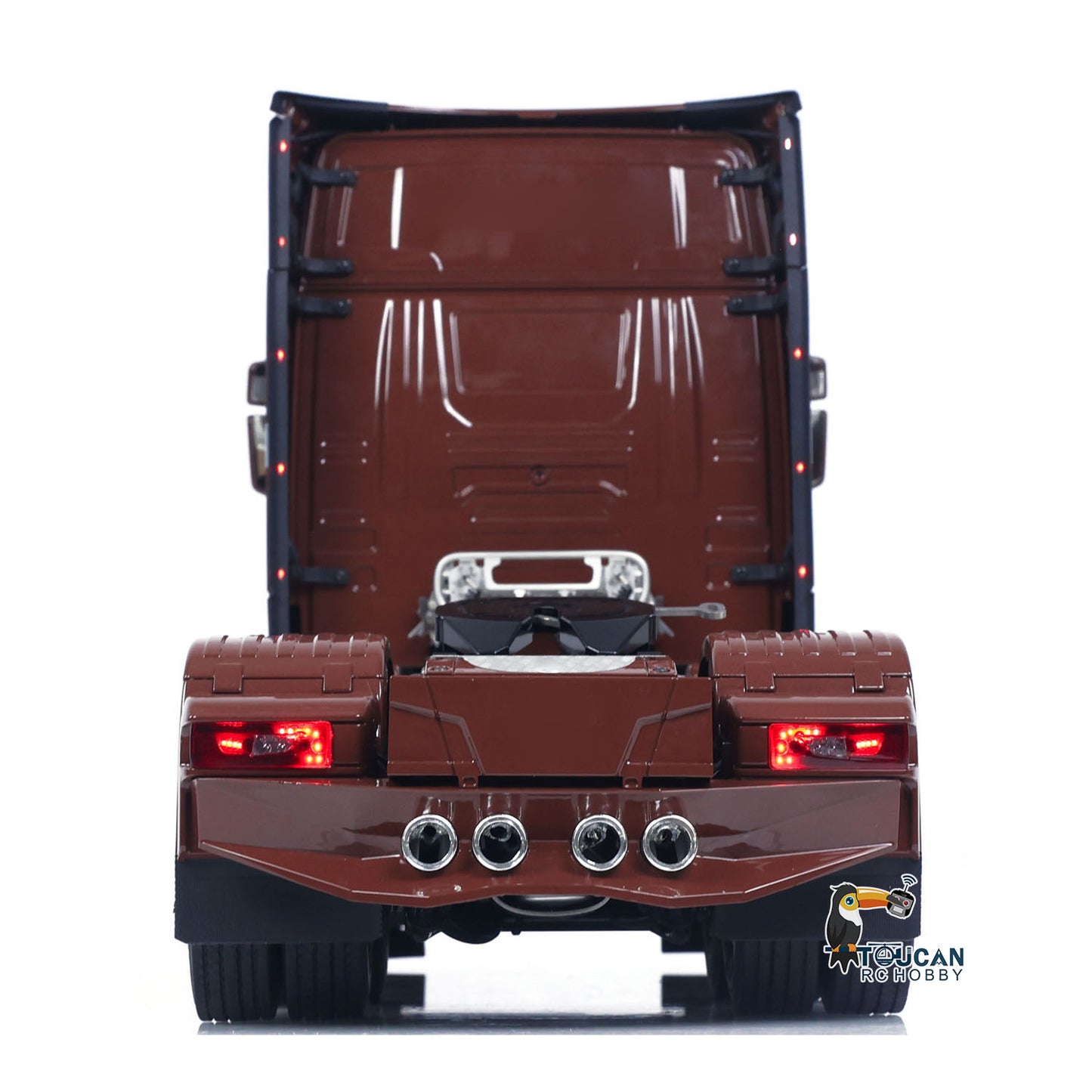 TOUCAN SC 770S RC Tractor Truck Rear View with Tail Light and Suspension Detail
