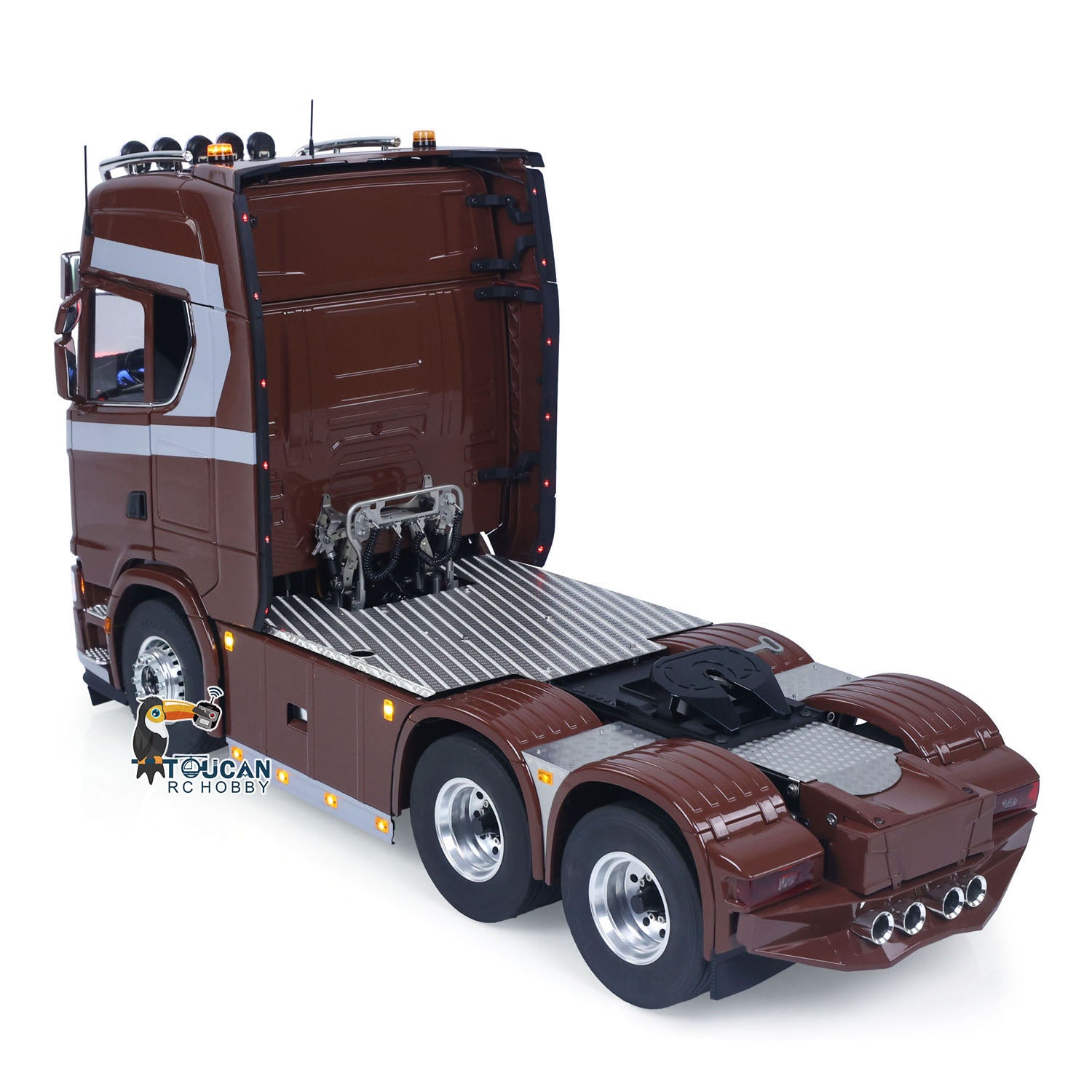 TOUCAN 1/14 RC Truck 6x2 Smoke Sound Light Full Function System RTR Model