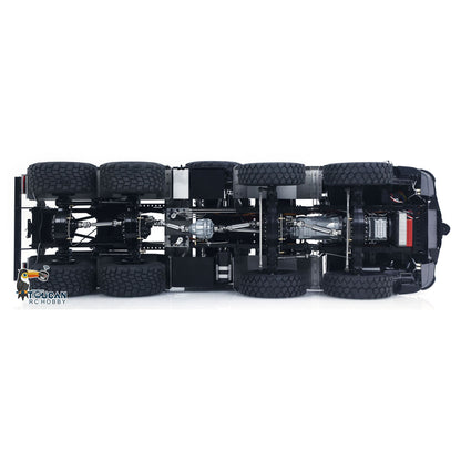 TOUCAN 1/14 RC 8x8 Off‑Road Tractor Truck Under‑Chassis Top‑Down View, Full 8x8 Drivetrain, 3‑Speed Metal Gearbox, Central Differential And Differential Lock, Battery And Charger Not Included