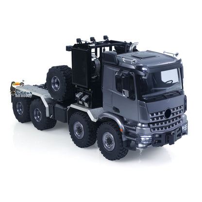 TOUCAN 1/14 RC 8x8 Off‑Road Tractor Truck Grey Right‑Front Oblique Shot, Metal Wheel‑Side Reduction Axles, Realistic Off‑Road Tires
