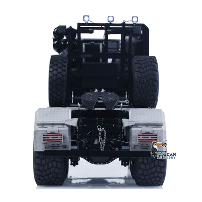 TOUCAN 1/14 RC 8x8 Off‑Road Tractor Truck Straight Rear View, Tail Lamp Assembly, Metal Wheel‑Side Reduction Axles, Central Differential Lock Structure