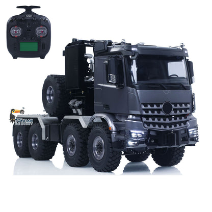 TOUCAN 1/14 RC Low‑Profile 8x8 Off‑Road Tractor Truck, Factory Painted & Pre‑Assembled Grey Cab, ST8 Transmitter, Light & Sound System, Battery And Charger Not Included, RC Heavy Hauler Truck