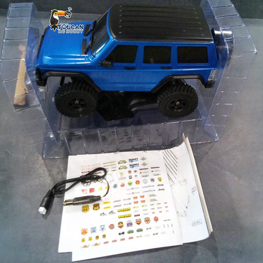 Second Hand CA Stock 1/18 JJRC 4x4 RC Off Road Vehicle Radio Control Crawler C8809 Model 3 Speed 370 Brushed Motor 20A ESC 100M Control Ready to Go