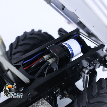 TOUCAN MD 1/14 RC 4x4 Hydraulic Dump Truck Hydraulic System Close‑Up, Hydraulic Pump, Oil Tube And Internal Wiring Assembly