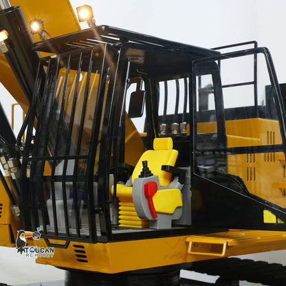 TYMX 1/8 metal hydraulic RC excavator openable cab door detail