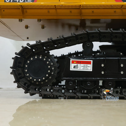 TYMX 1/8 metal hydraulic RC excavator crawler track detail