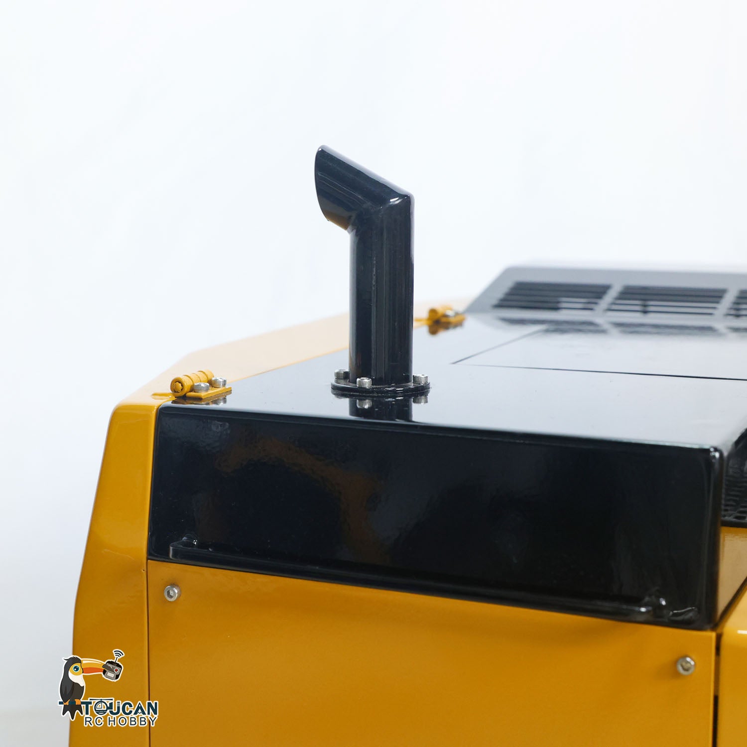 TYMX 1/8 RC crawler excavator exhaust pipe detail