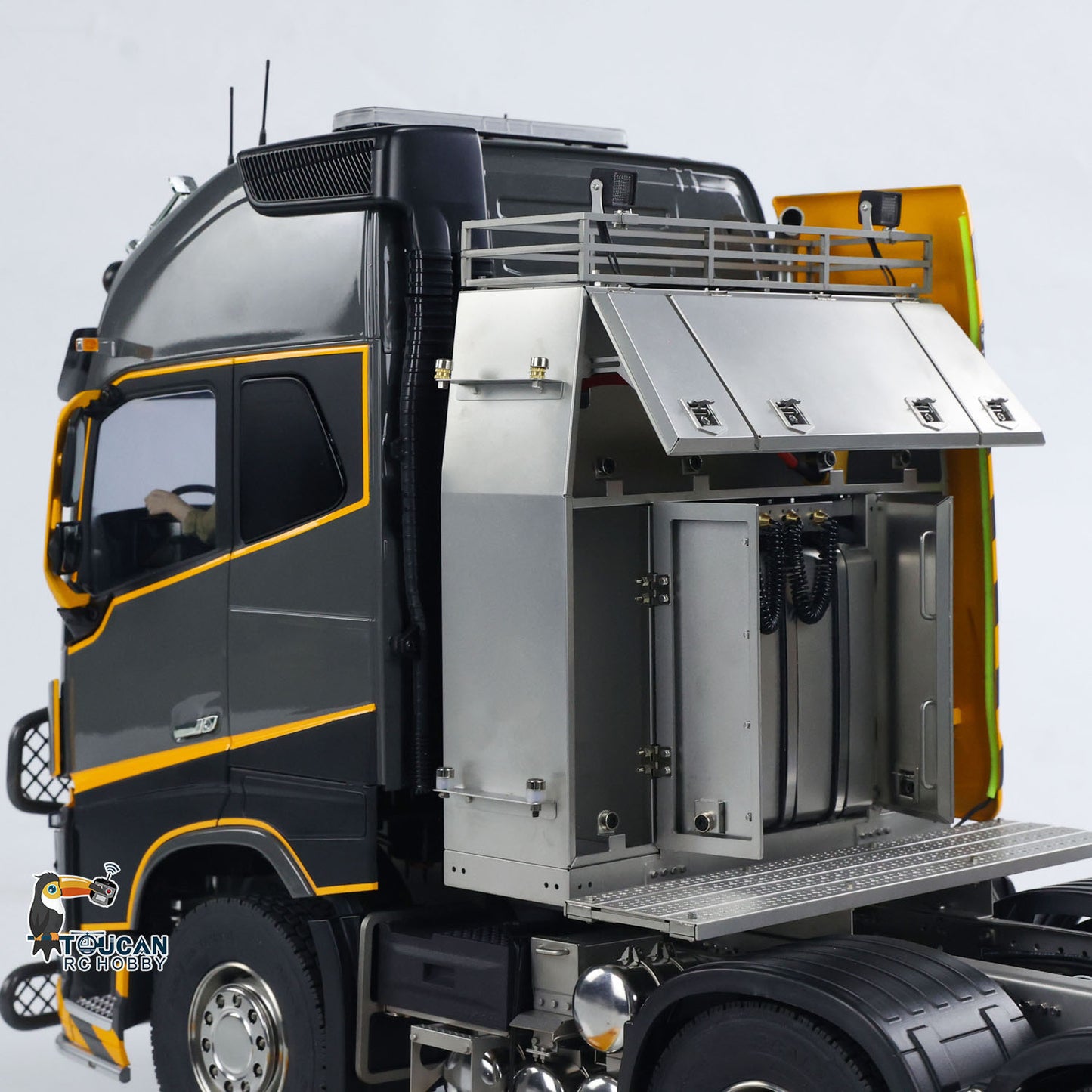 Unitru 02 FH16 RC Tractor Truck Cab Rear Full Metal Structure Detail
