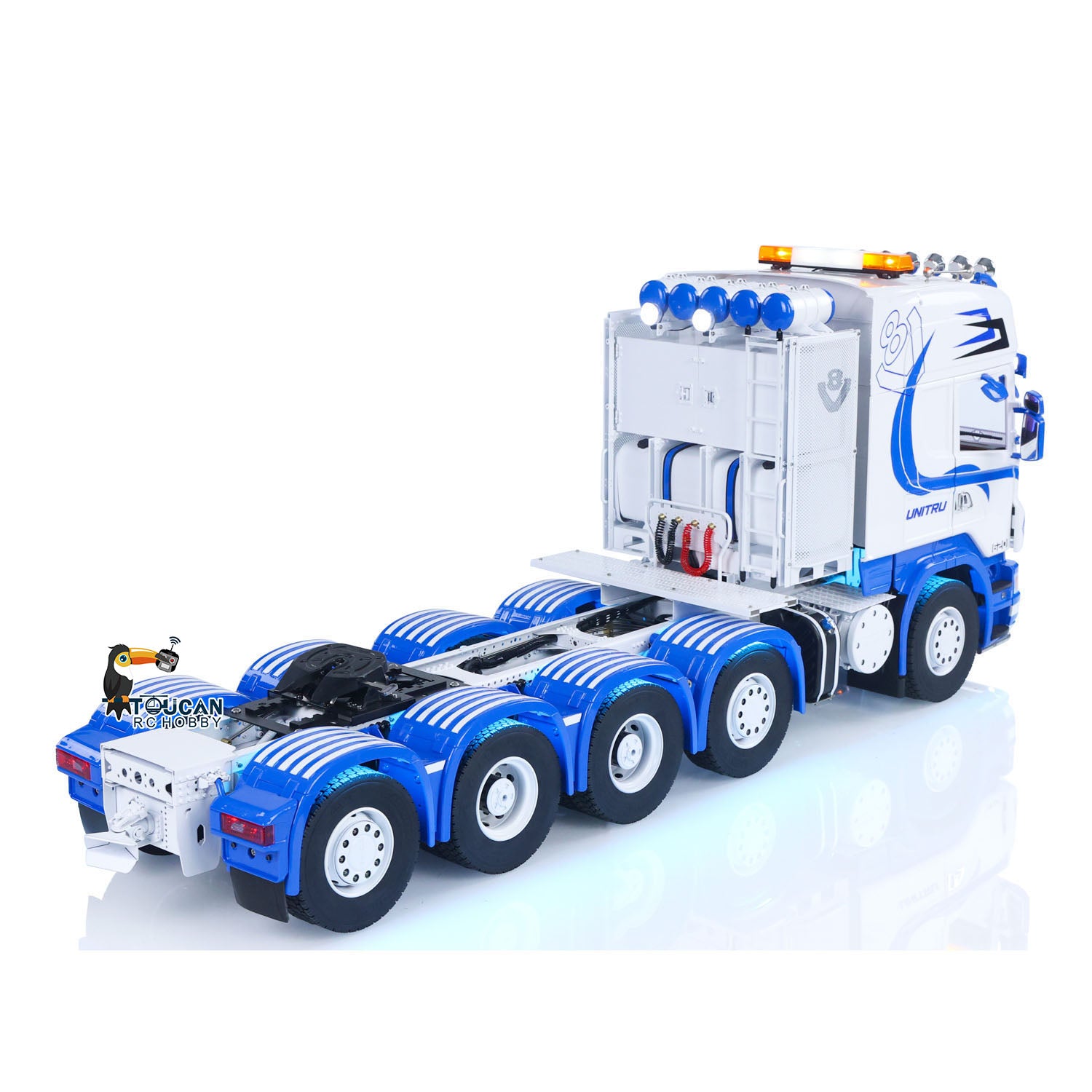 Unitru 04 Scania 1/14 Heavy Duty RC Truck 10x10 Air Suspension RTR Model