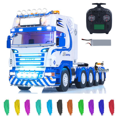 Unitru 04 Scania 1/14 RC Articulated Truck 10x10 Full Metal Chassis Front View