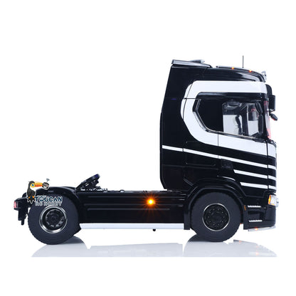Unitru 05 770S 1/14 Heavy Duty RC Tractor Truck Black White Stripe Edition