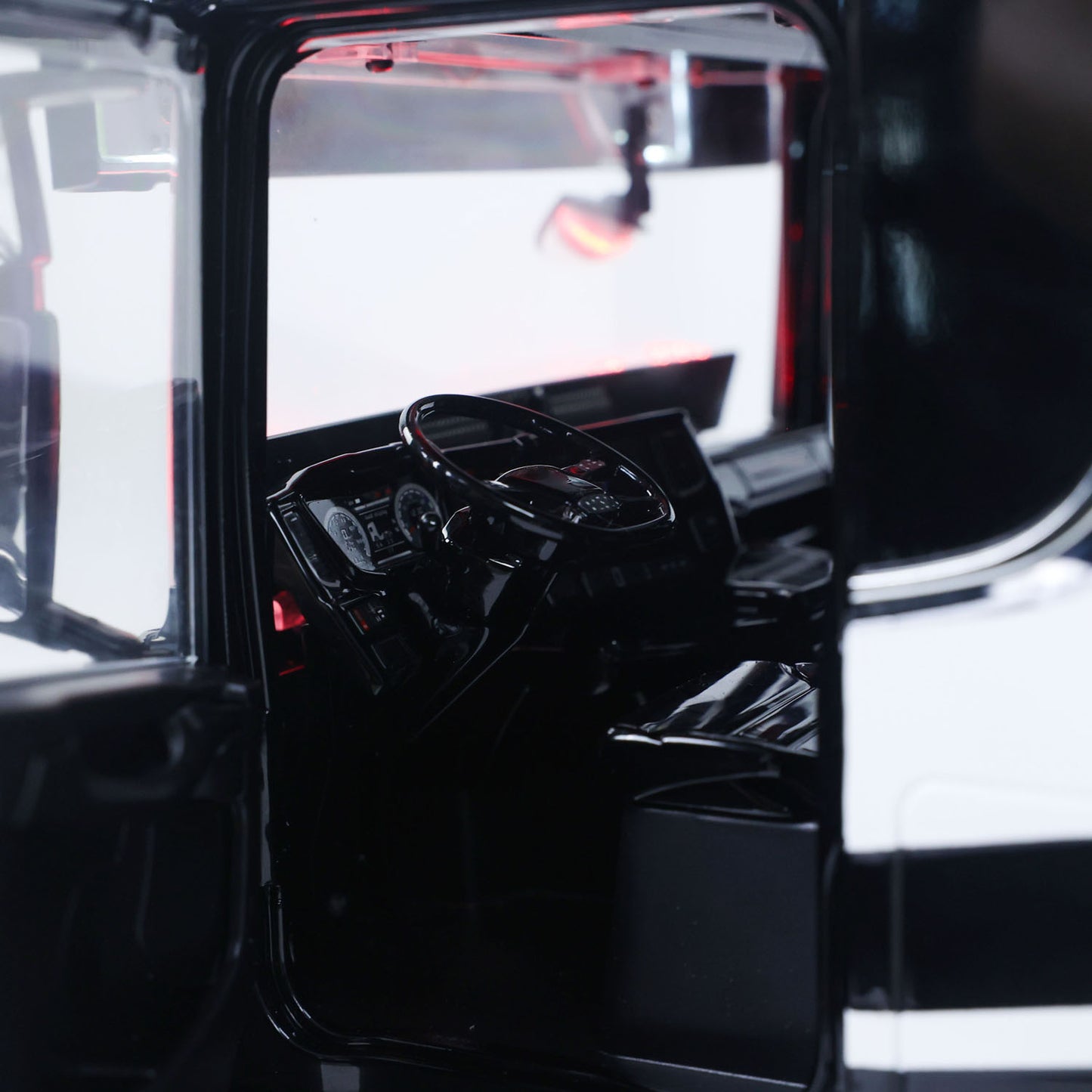 Unitru 05 770S RC Truck Cab Interior with Dashboard Display Screen Detail