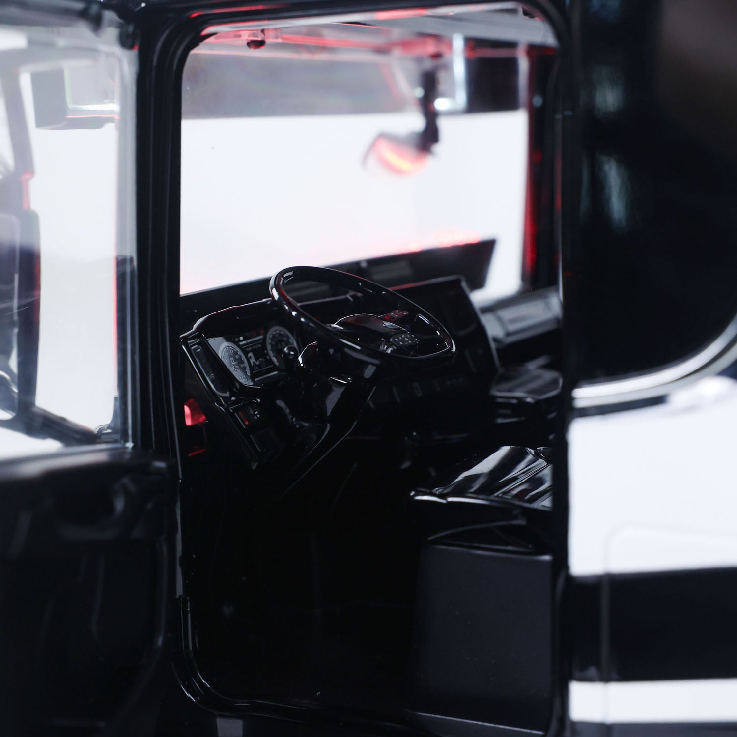 Unitru 05 770S RC Truck Cab Interior with Dashboard Display Screen Detail