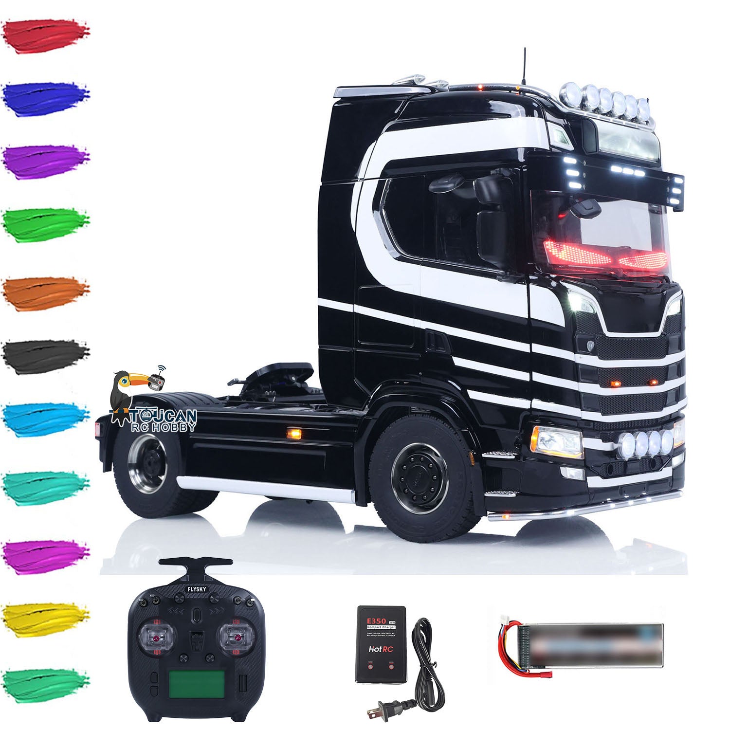 Unitru 05 770S 1/14 RC Articulated Truck Smoke Light Sound RTR Display Model