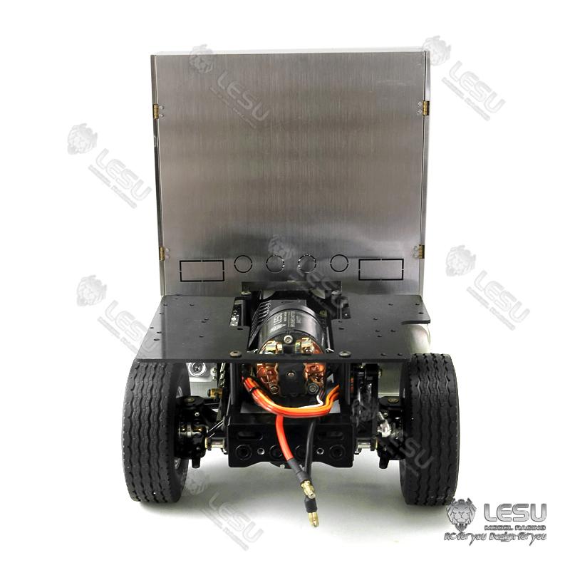 LESU 1/14 Metal 6x6 Chassis with 3Speed Transmission Differential Lock Axles for 3363 (56348) 1851 High Roof RC Tractor Truck