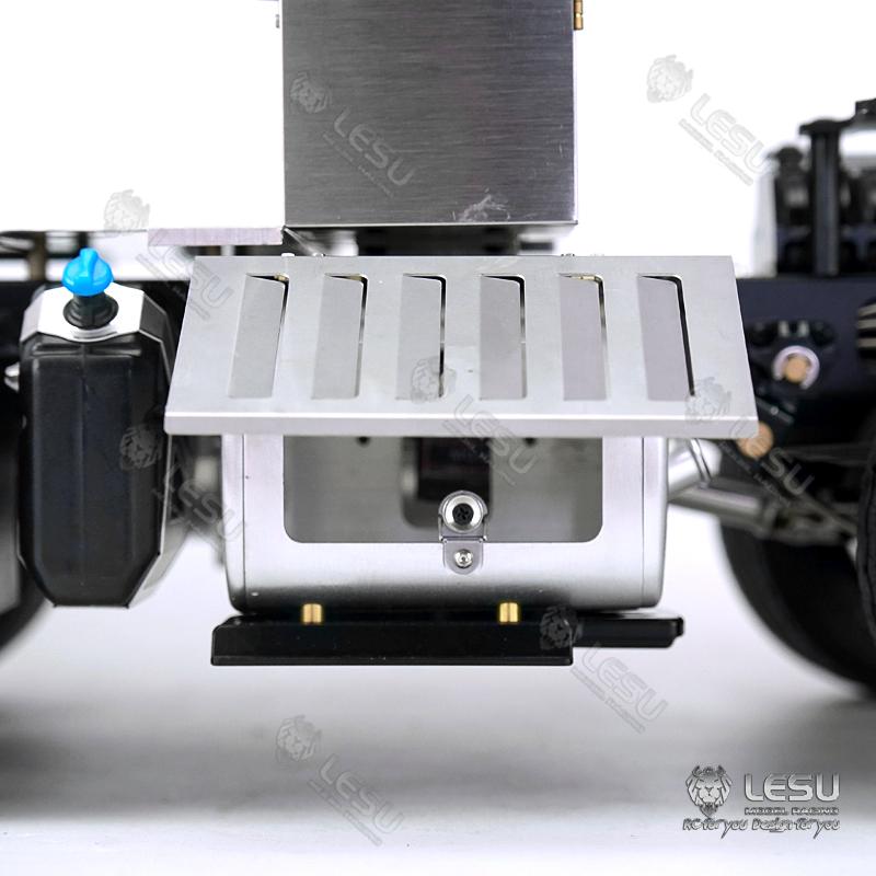 LESU 1/14 Metal 6x6 Chassis with 3Speed Transmission Differential Lock Axles for 3363 (56348) 1851 High Roof RC Tractor Truck