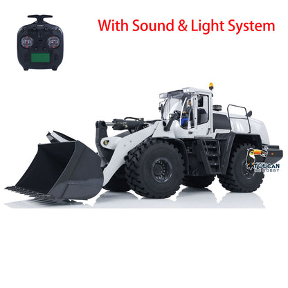 XDRC 580 1/14 Hydraulic Wheel Loader White & Grey Version, With Sound & Light System, ST8 Remote Controller, CNC Machining & Zinc Alloy Molding Construction