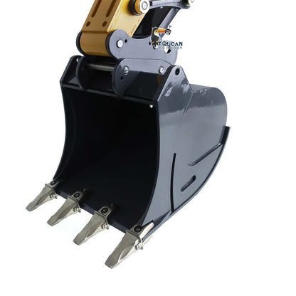 XDRC 945 1/14 Hydraulic Excavator Toothed Digging Bucket Accessory, Reinforced Bucket Teeth, For Heavy Duty Digging Scenarios