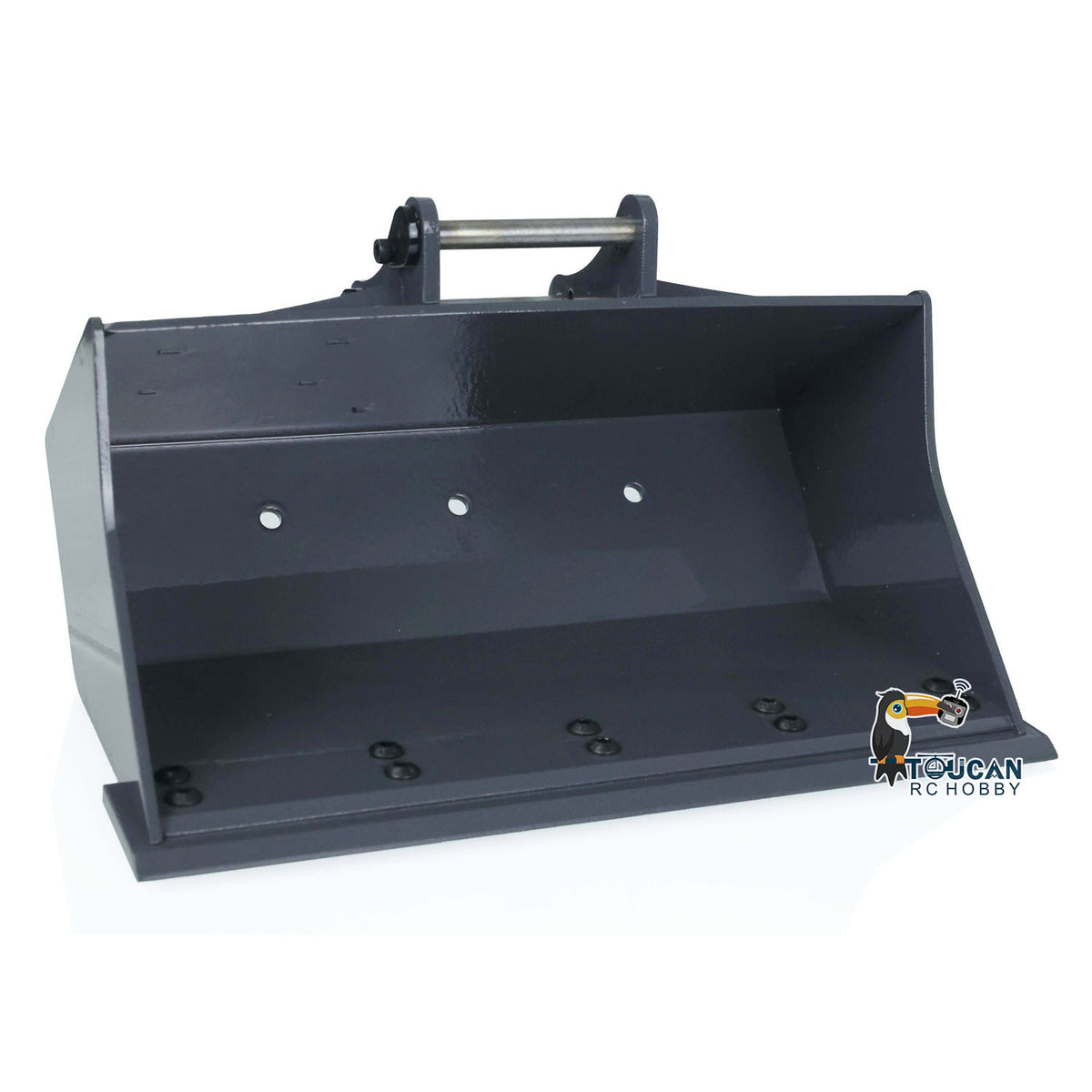 XDRC‑945 1/14 RC Hydraulic Excavator Standalone Leveling Bucket Close‑Up, Manual Quick‑Detach Connection Interface
