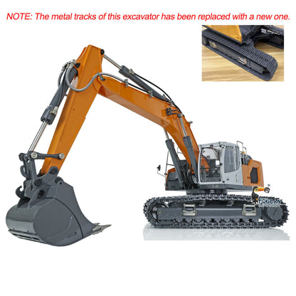 XDRC‑945 1/14 RC Hydraulic Excavator Orange Digging Pose, Simulated Excavation Movement, Precision Planetary Reducer Drive